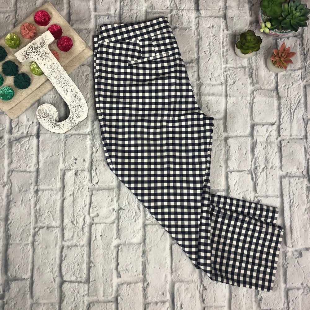 Ann Taylor - Kate Gingham Crop - Sz 10 - NWT